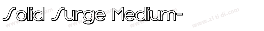Solid Surge Medium字体转换